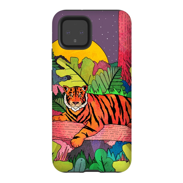 Pixel 4 StrongFit Spring Tiger by Steve Wade (Swade)