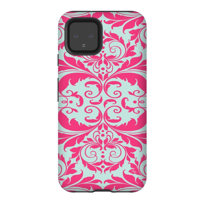 Pixel 4 StrongFit Pink Baroque by Martina