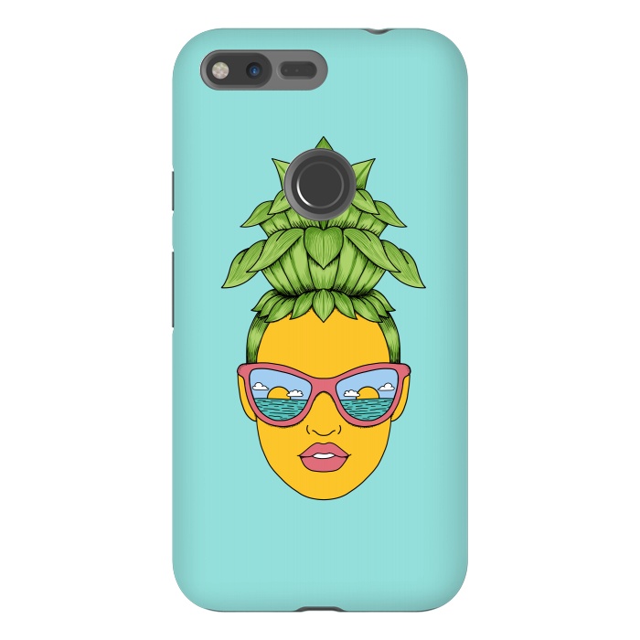 Pixel XL StrongFit Pineapple Girl by Coffee Man