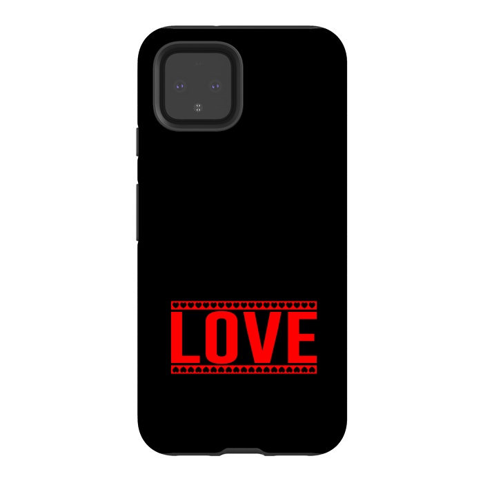 Pixel 4 StrongFit love heart by TMSarts
