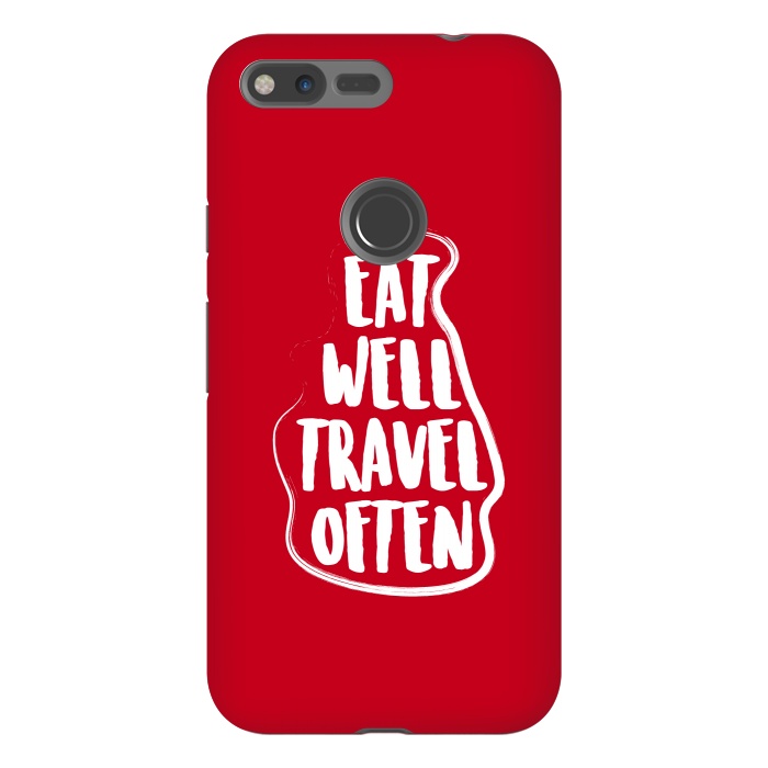 Pixel XL StrongFit eat well travel often by TMSarts
