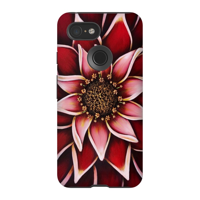 Pixel 3 StrongFit Valentine Dahlia by Denise Cassidy Wood
