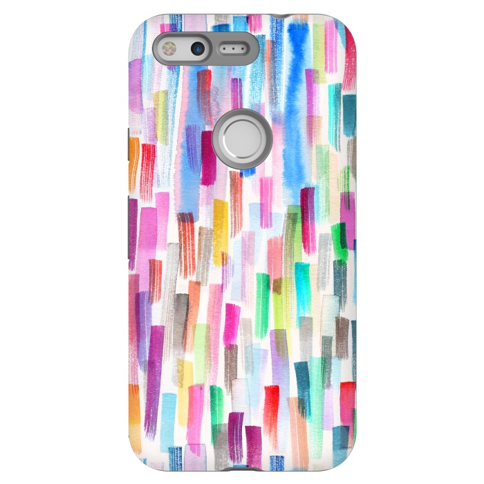 Pixel StrongFit Colorful Brushstrokes Multicolored by Ninola Design