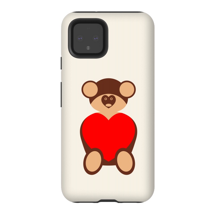 Pixel 4 StrongFit valentine daddy bear by TMSarts