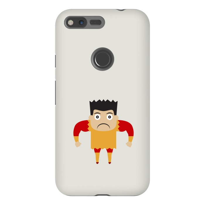 Pixel XL StrongFit angry mood kid cartoon by TMSarts