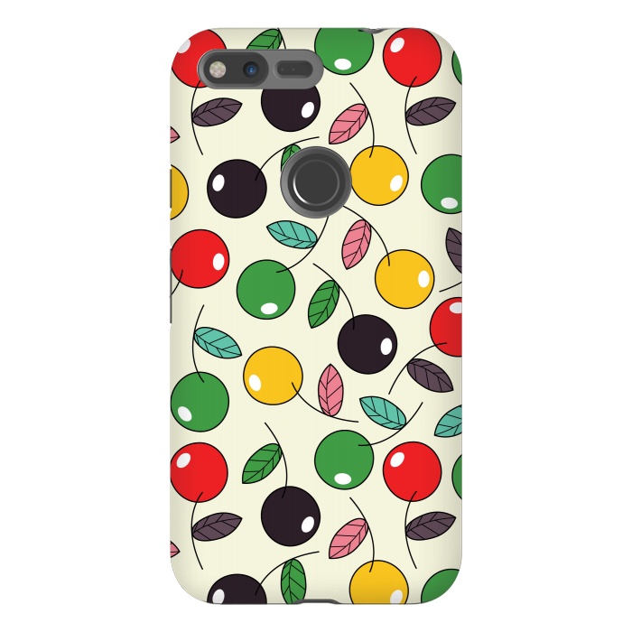 Pixel XL StrongFit colorful cherries by TMSarts