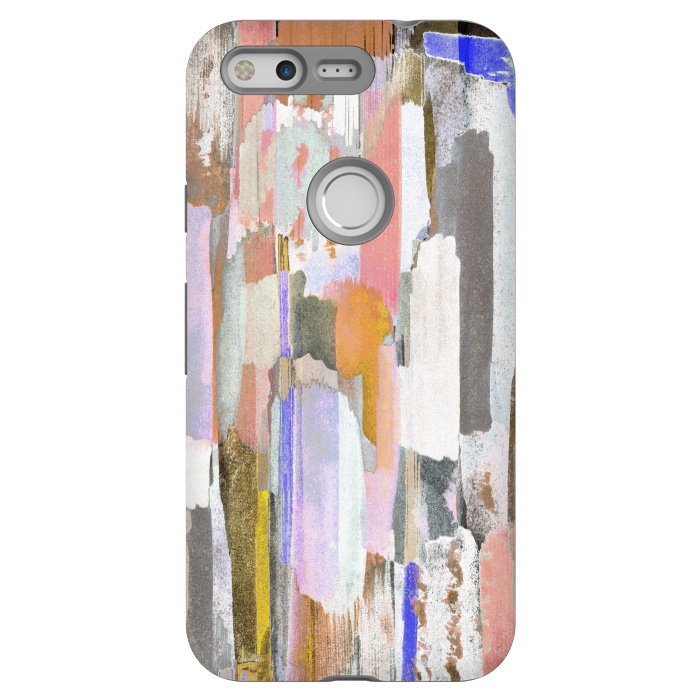 Pixel StrongFit Abstract pastel brushstrokes painting by Oana 