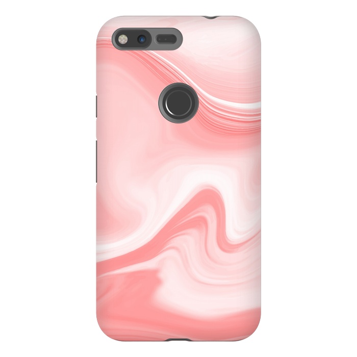 Pixel XL StrongFit pink marble print by MALLIKA