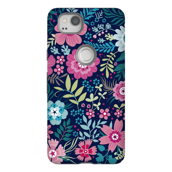 Pixel 2 StrongFit Romancing Floral Design by ArtsCase