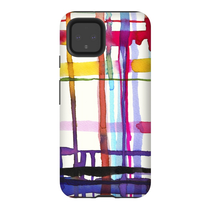 Pixel 4 StrongFit Watercolor Loom Telar by Ninola Design