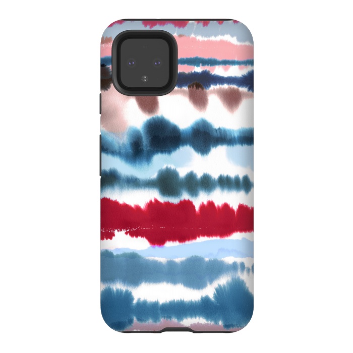 Pixel 4 StrongFit Soft Nautical Watercolor by Ninola Design