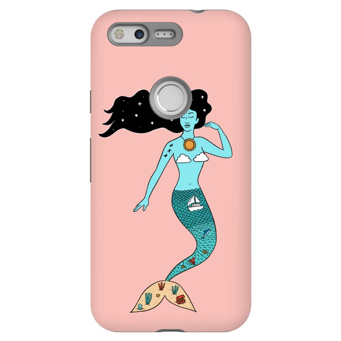 Pixel StrongFit Mermaid Nature Pink by Coffee Man