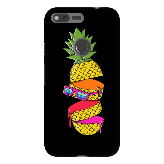 Pixel XL StrongFit Pineapple colors Black by Coffee Man