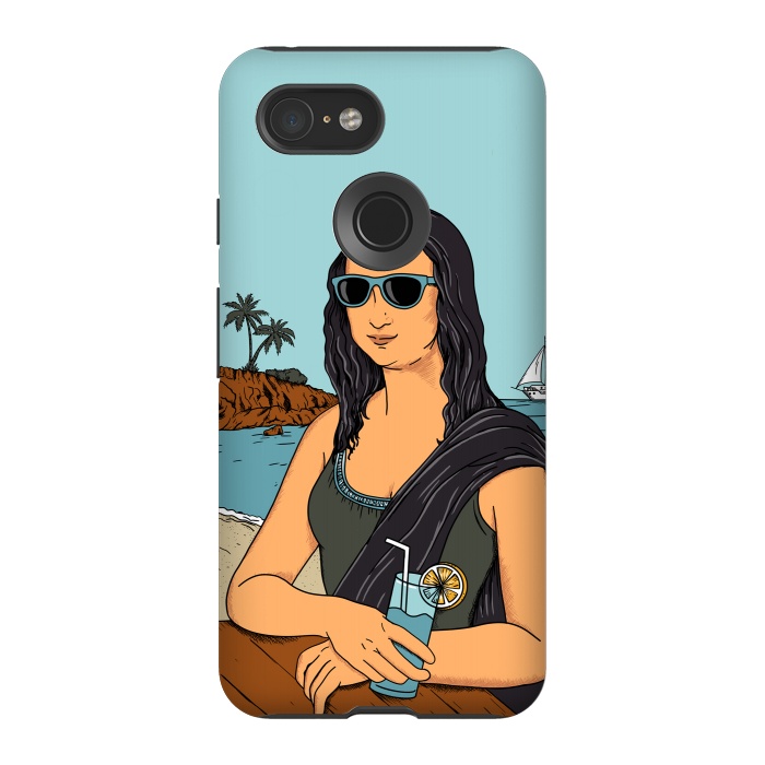 Pixel 3 StrongFit Mona Lisa Beach by Coffee Man