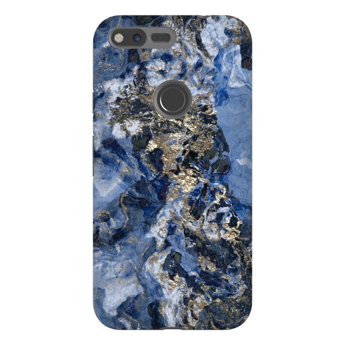 Pixel XL StrongFit Glamorous Blue Mineral by Andrea Haase