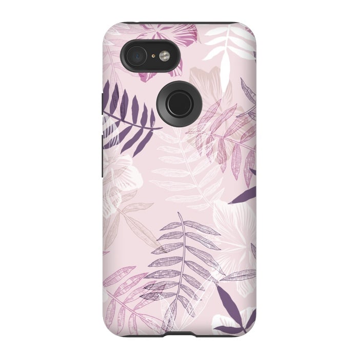 Pixel 3 StrongFit Tropical Pink Dreams by Rose Halsey
