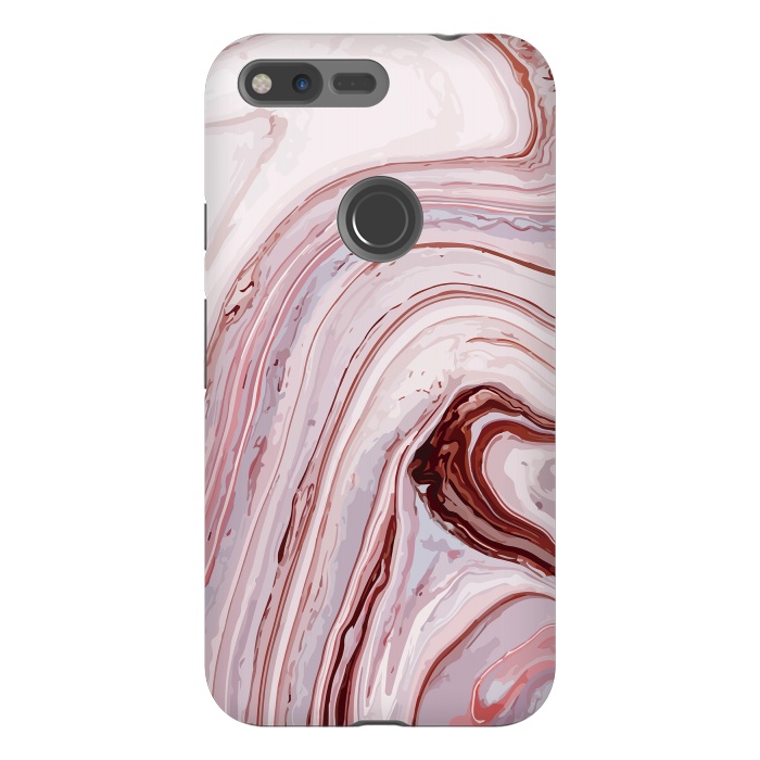 Pixel XL StrongFit Liquid Pink Marble by ArtsCase