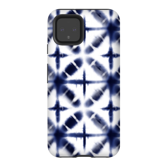 Pixel 4 StrongFit Shibori inky blues by Melissa Pedersen