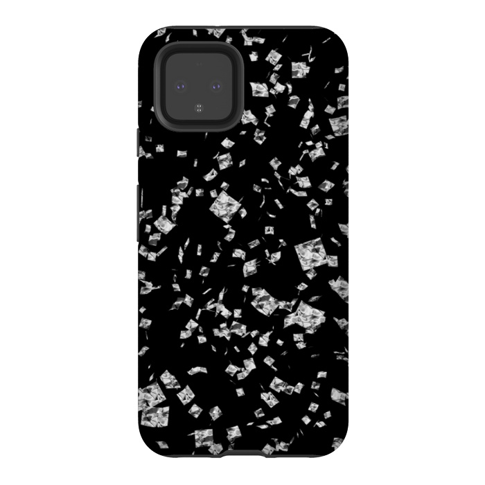 Pixel 4 StrongFit Silver Flakes by Ashley Camille
