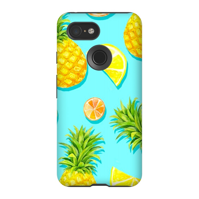Pixel 3 StrongFit pineapple and grapefruit by haroulita