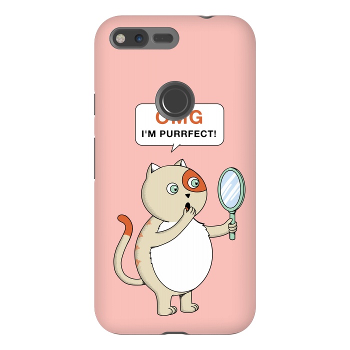 Pixel XL StrongFit Cat Perfect Pink by Coffee Man