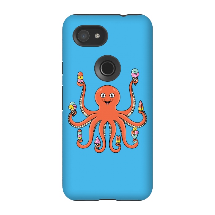 Pixel 3A StrongFit Octopus Ice Creams by Coffee Man