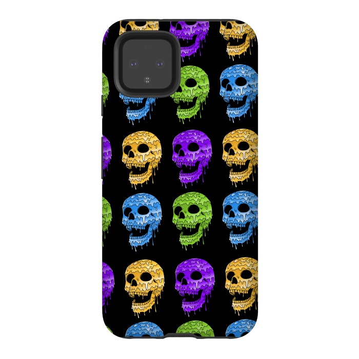Pixel 4 StrongFit Skulls Colors by Coffee Man