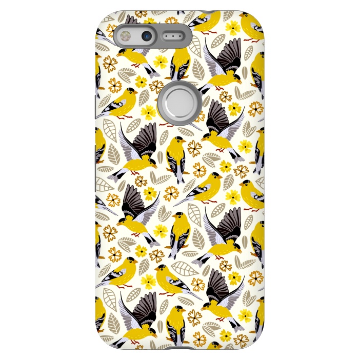 Pixel StrongFit Goldfinches  by Tigatiga