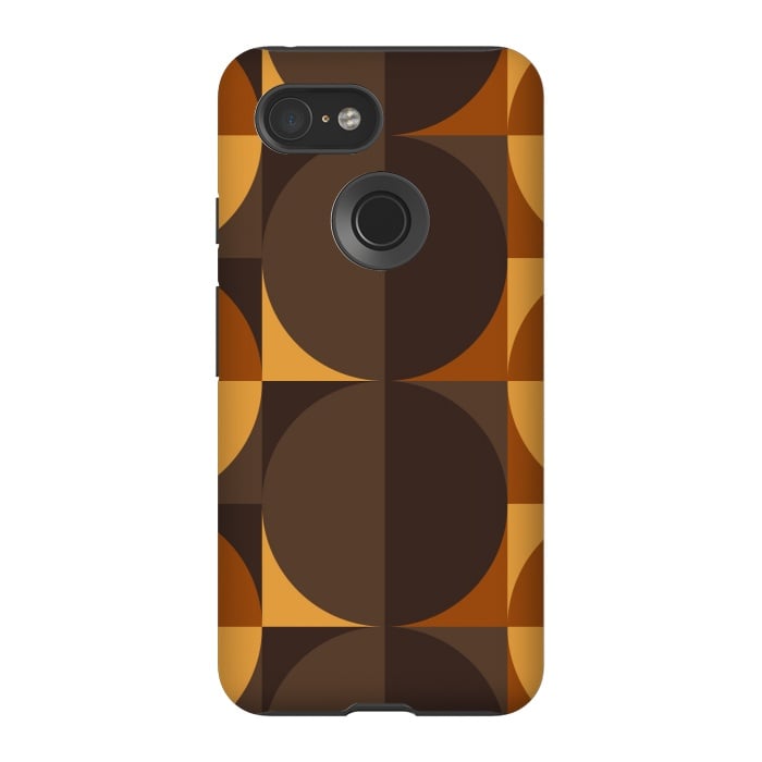 Pixel 3 StrongFit brown circular square by TMSarts