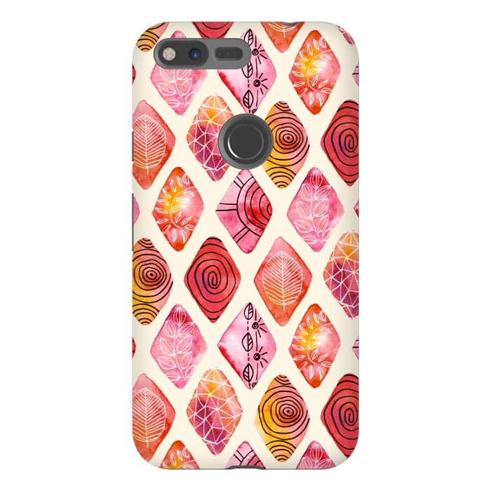 Pixel XL StrongFit Patterned Watercolor Diamonds  by Tigatiga