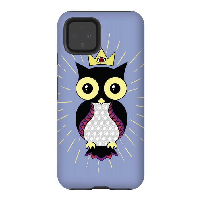 Pixel 4 StrongFit All seeing owl by Laura Nagel