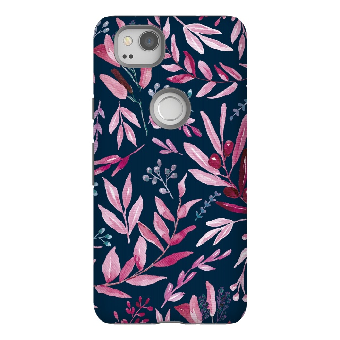 Pixel 2 StrongFit Eucalyptus blue and pink by Anis Illustration