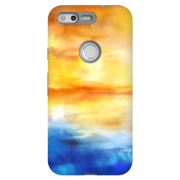 Pixel StrongFit Abstract Sunset Artwork I by Art Design Works