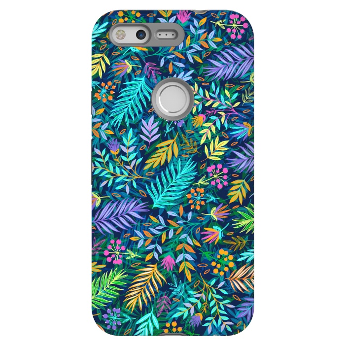 Pixel StrongFit Flowers In Cold Colors by ArtsCase