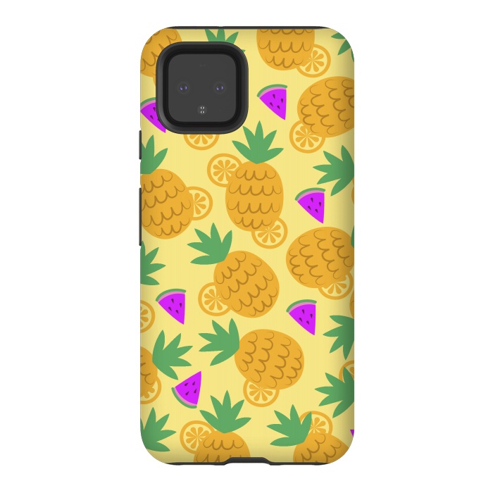 Pixel 4 StrongFit Rain Of Watermelons And Pineapples by ArtsCase