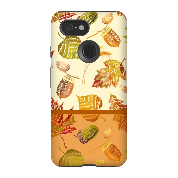 Pixel 3 StrongFit Nuts For Autumn by ArtsCase
