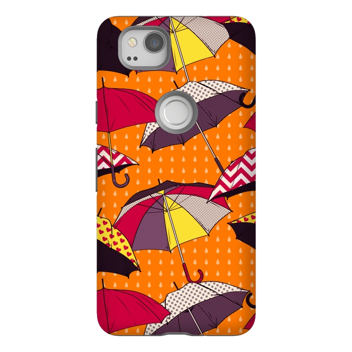 Pixel 2 StrongFit Beautiful Umbrellas For Autumn by ArtsCase