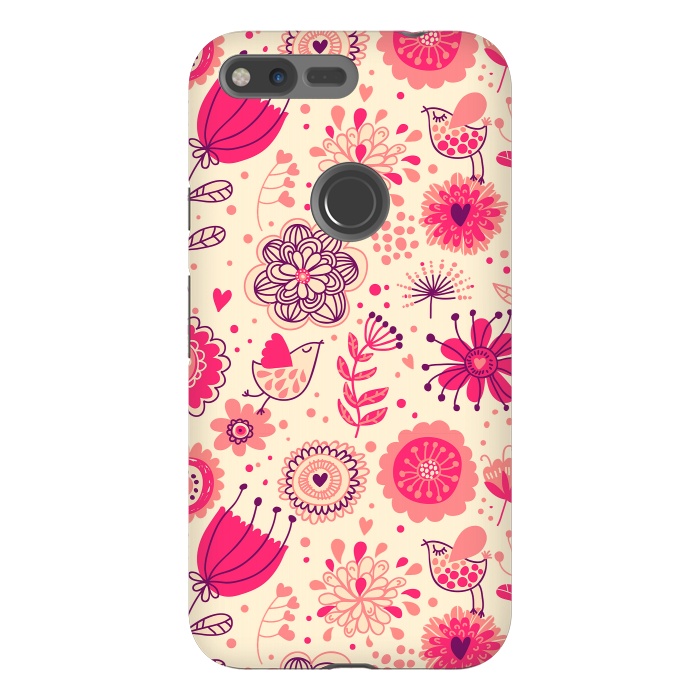 Pixel XL StrongFit Romantic Flowers In Spring by ArtsCase