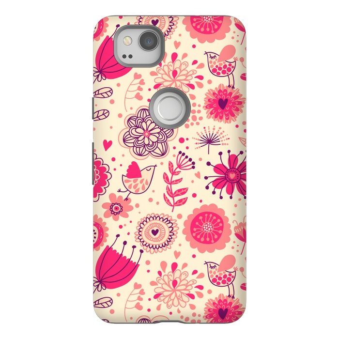 Pixel 2 StrongFit Romantic Flowers In Spring by ArtsCase