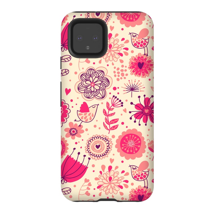 Pixel 4 StrongFit Romantic Flowers In Spring by ArtsCase
