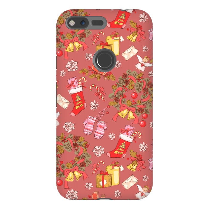 Pixel XL StrongFit Christmas Vintage Style by ArtsCase