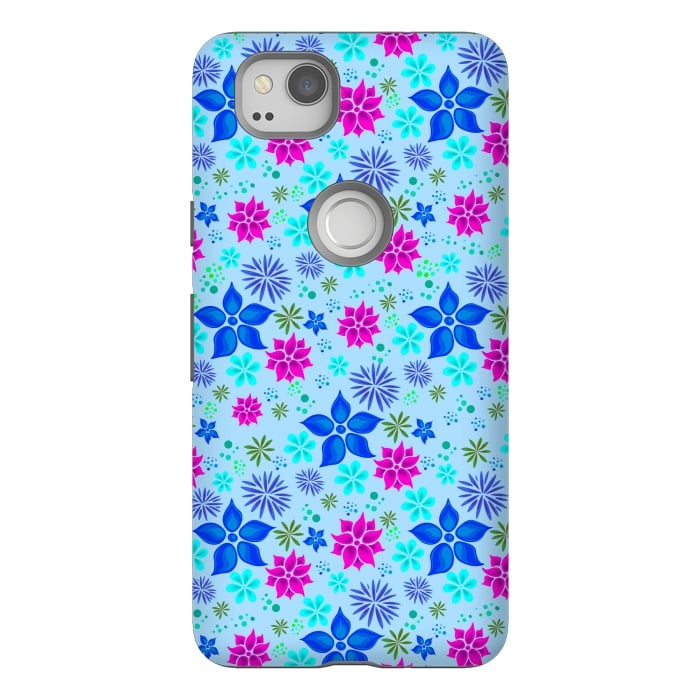 Pixel 2 StrongFit fantastic and floral colors in summer by ArtsCase
