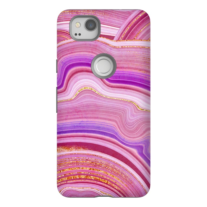 Pixel 2 StrongFit Marble Design fake stone textures, painted artificial marbled by ArtsCase