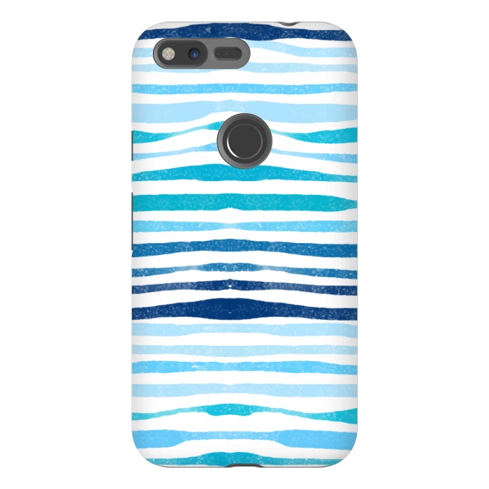 Pixel XL StrongFit blue waves lines by MALLIKA