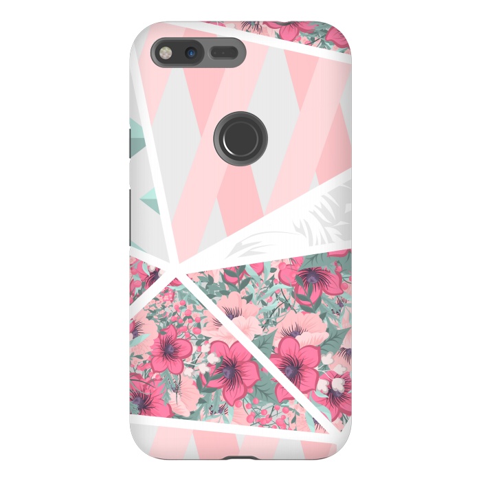 Pixel XL StrongFit PINK PATCHWORK FLORAL by MALLIKA