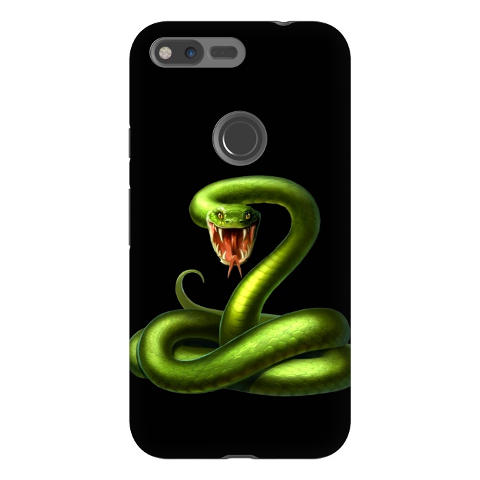 Pixel XL StrongFit green snake by haroulita