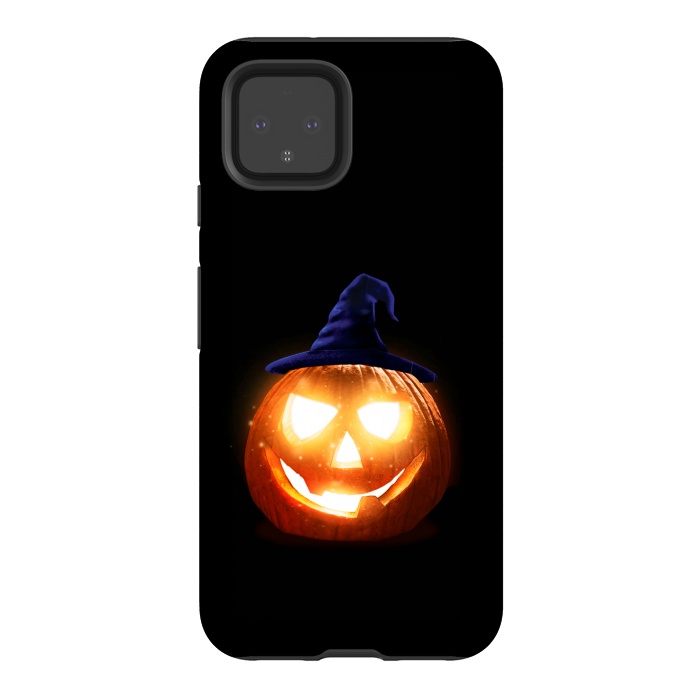 Pixel 4 StrongFit halloween pumpkin by haroulita