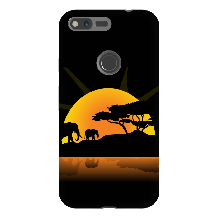Pixel XL StrongFit african sunset by haroulita
