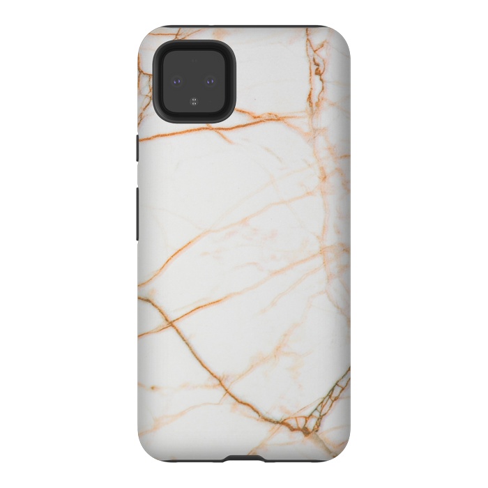 Pixel 4XL StrongFit Gold marble by Winston