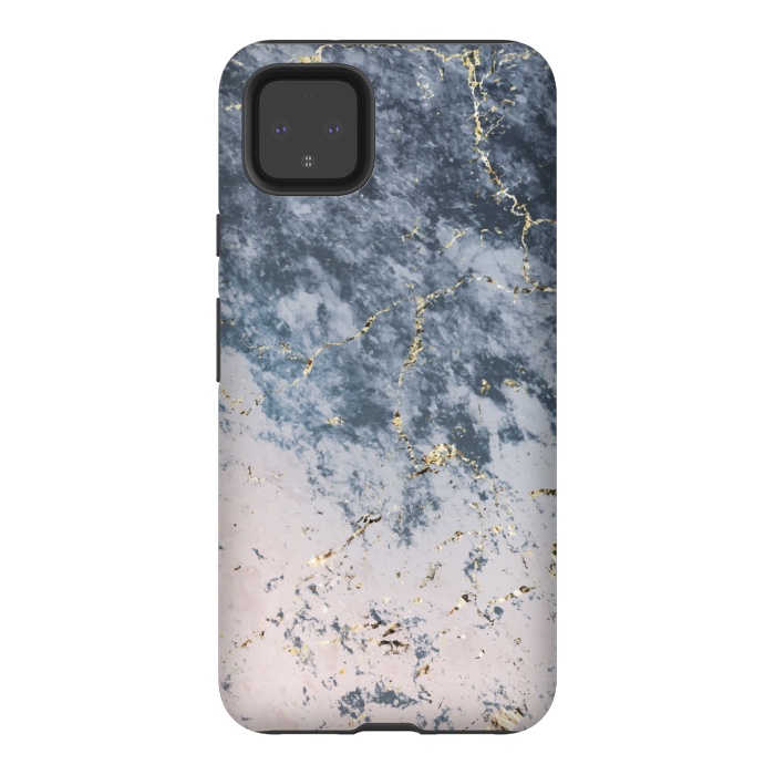 Pixel 4XL StrongFit Pink and blue marble by Winston